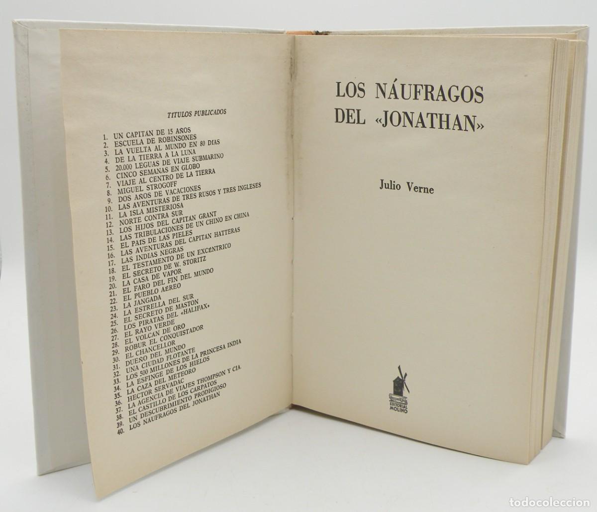 Libros: JULIO VERNE - LOS N&Aacute;UFRAGOS DEL JONATHAN. 1985 - Foto 5