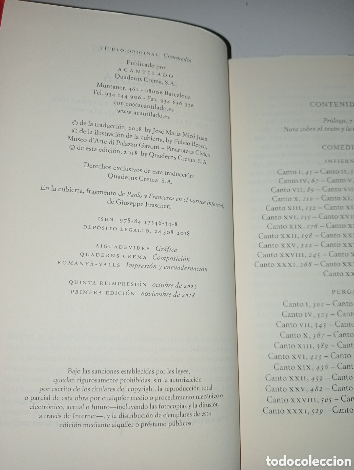 Libros: Comedia. Dante. Acantilado - Foto 7