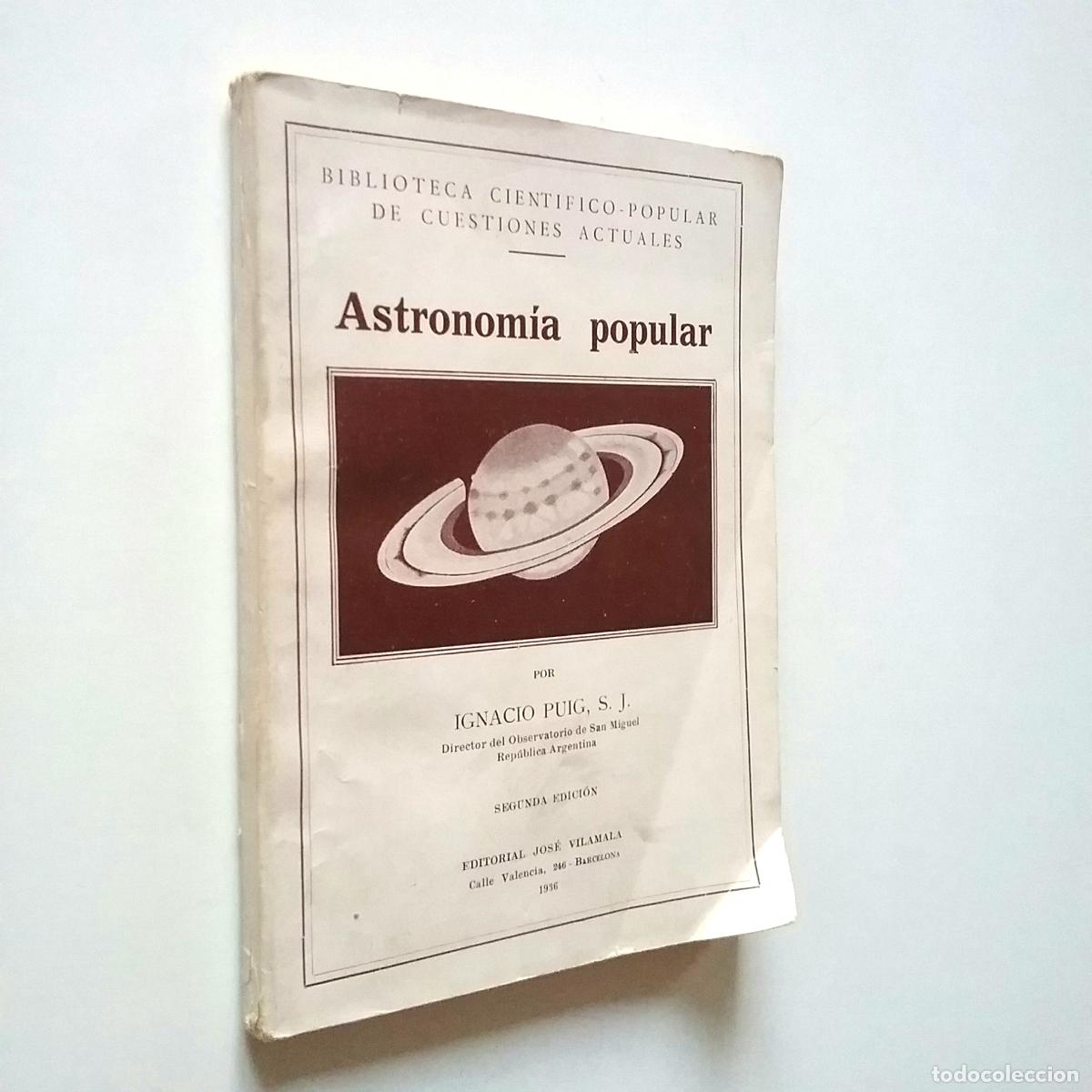 Libros: Ignacio Puig - Astronom&iacute;a popular - Foto 1