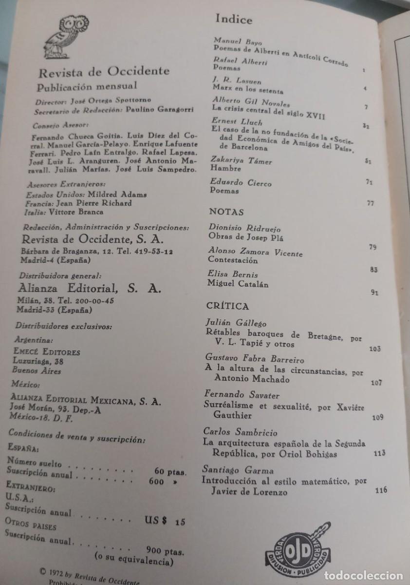 Libros: Revista de Occidente. N&ordm; 115. Octubre . - VV.AA: - Foto 2
