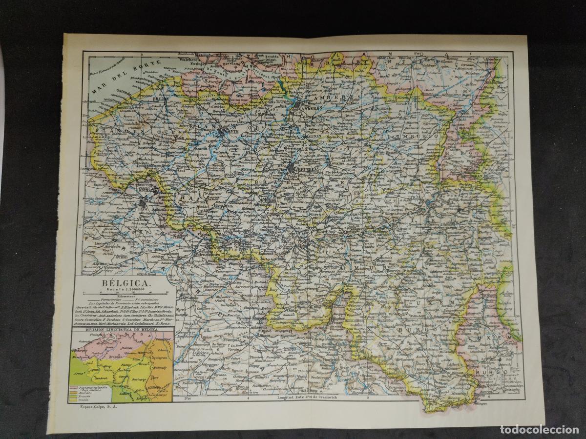 Libros: BELGICA. MAPA ESPASA CALPE - TDK273 - - Foto 1