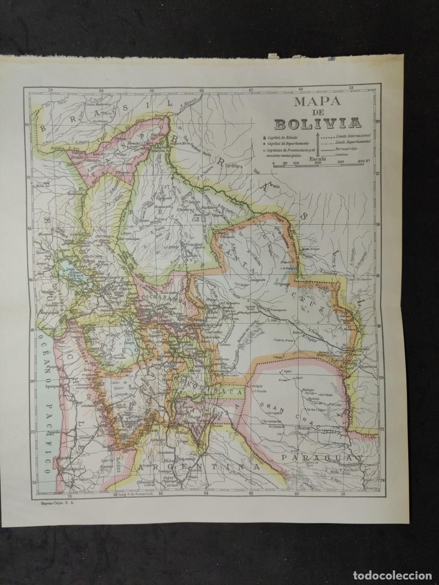 Libros: BOLIVIA. MAPA ESPASA CALPE - TDK273 - - Foto 1