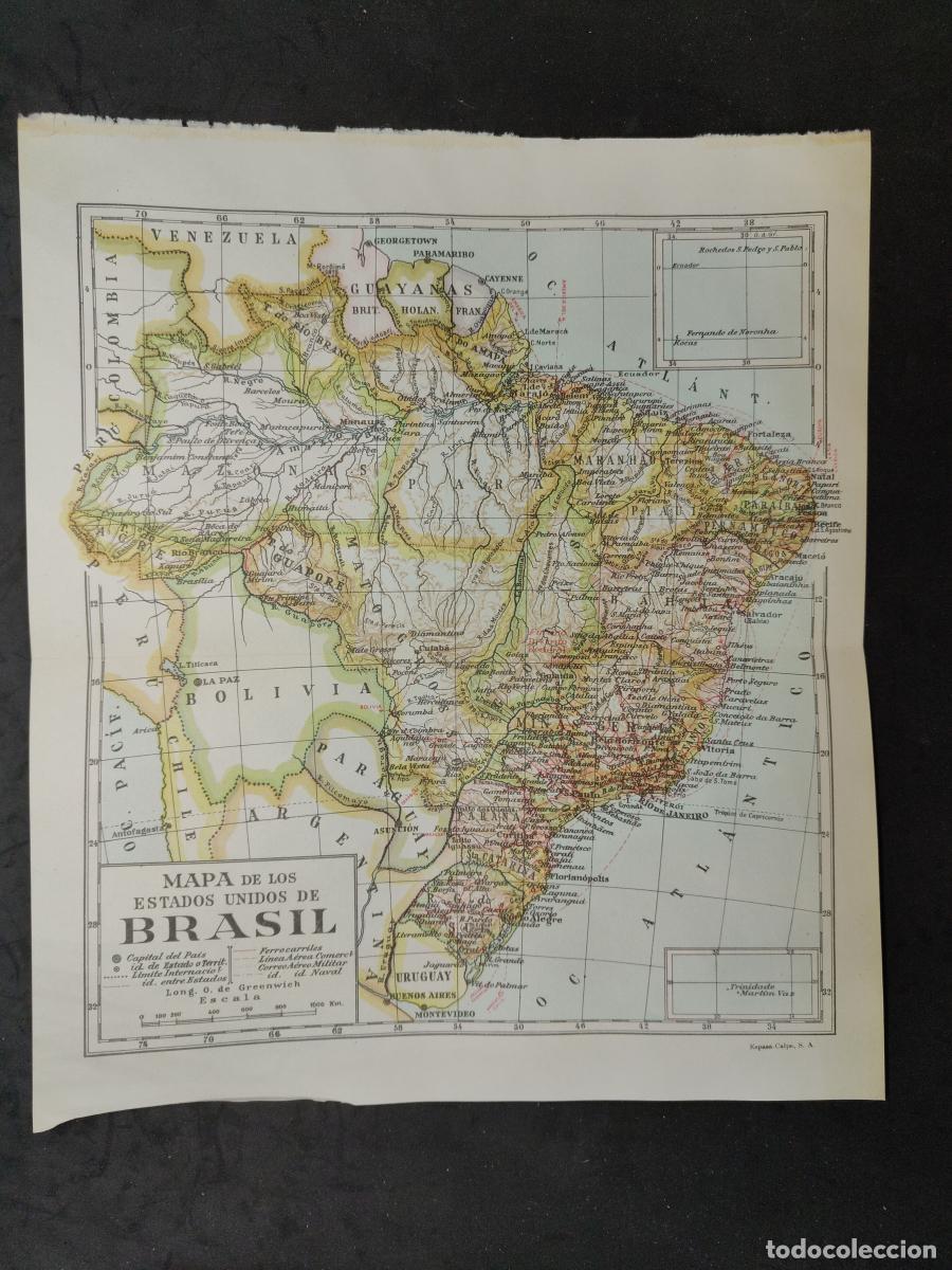 Libros: BRASIL. MAPA ESPASA CALPE - TDK273 - - Foto 1