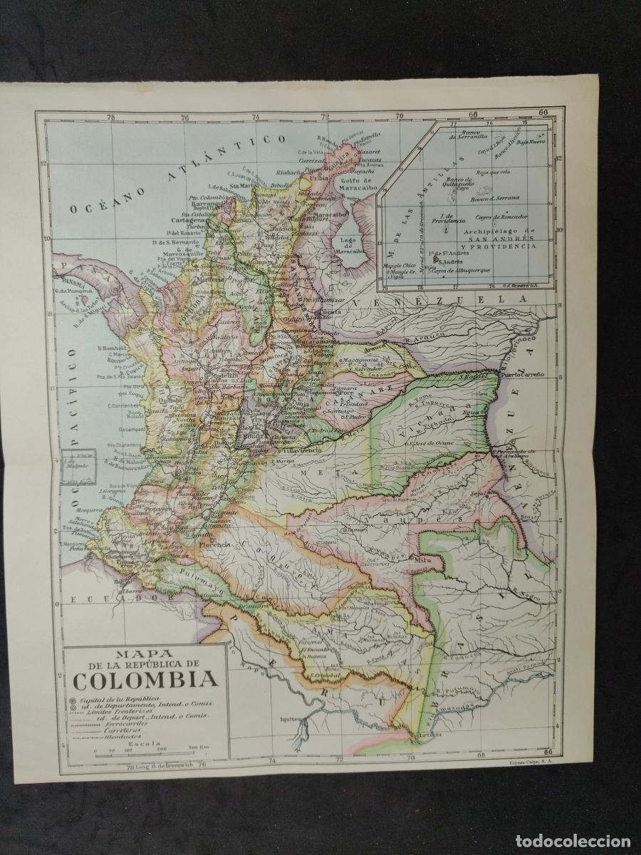 Libros: COLOMBIA. MAPA ESPASA CALPE - TDK273 - - Foto 1
