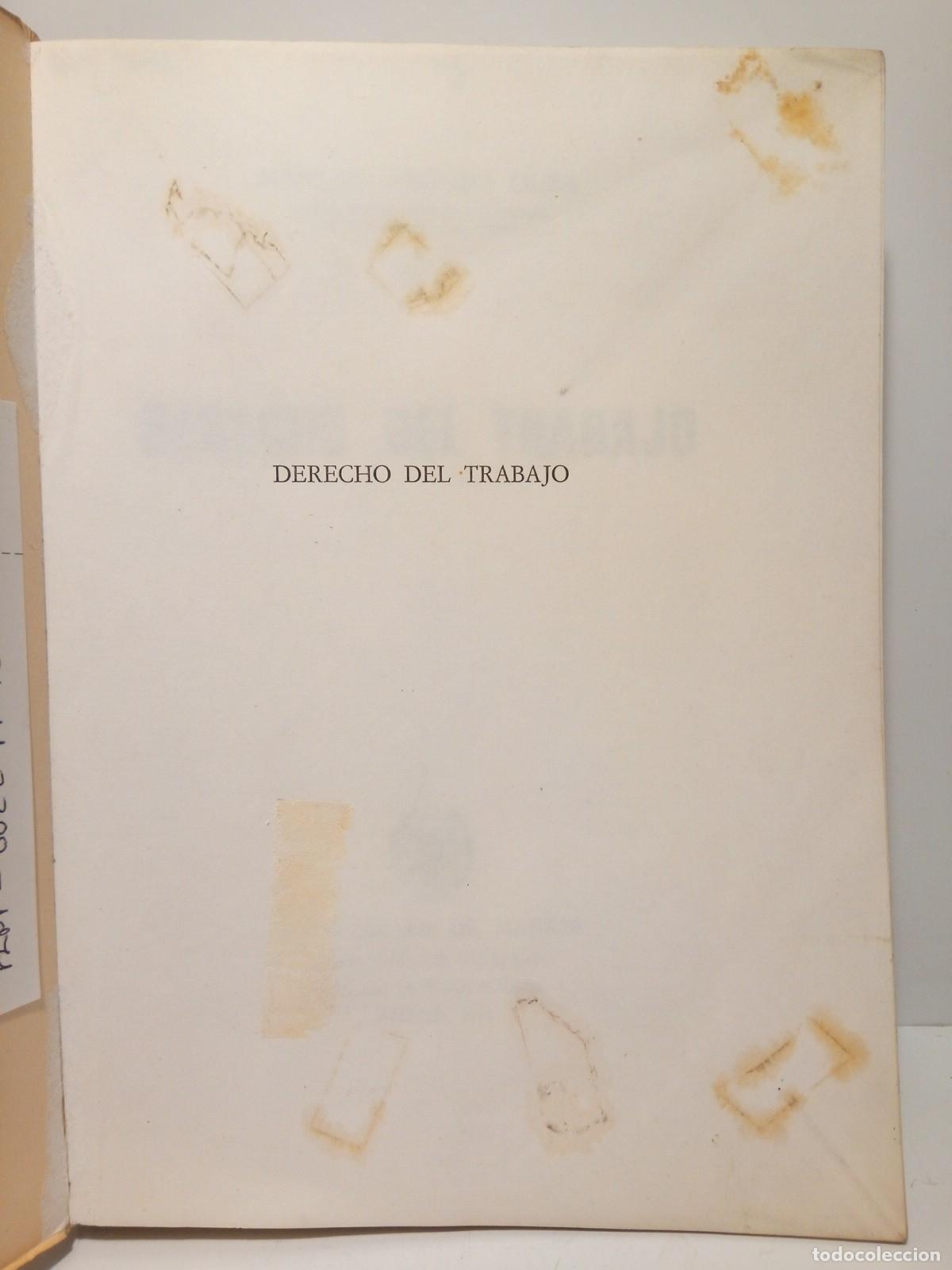Libros: ALOSO OLEA, Manuel - Derecho del Trabajo - Foto 2