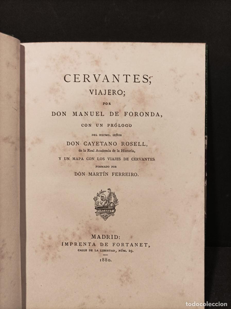Libros: FORONDA, Manuel de.- - Cervantes, viajero. - Foto 1