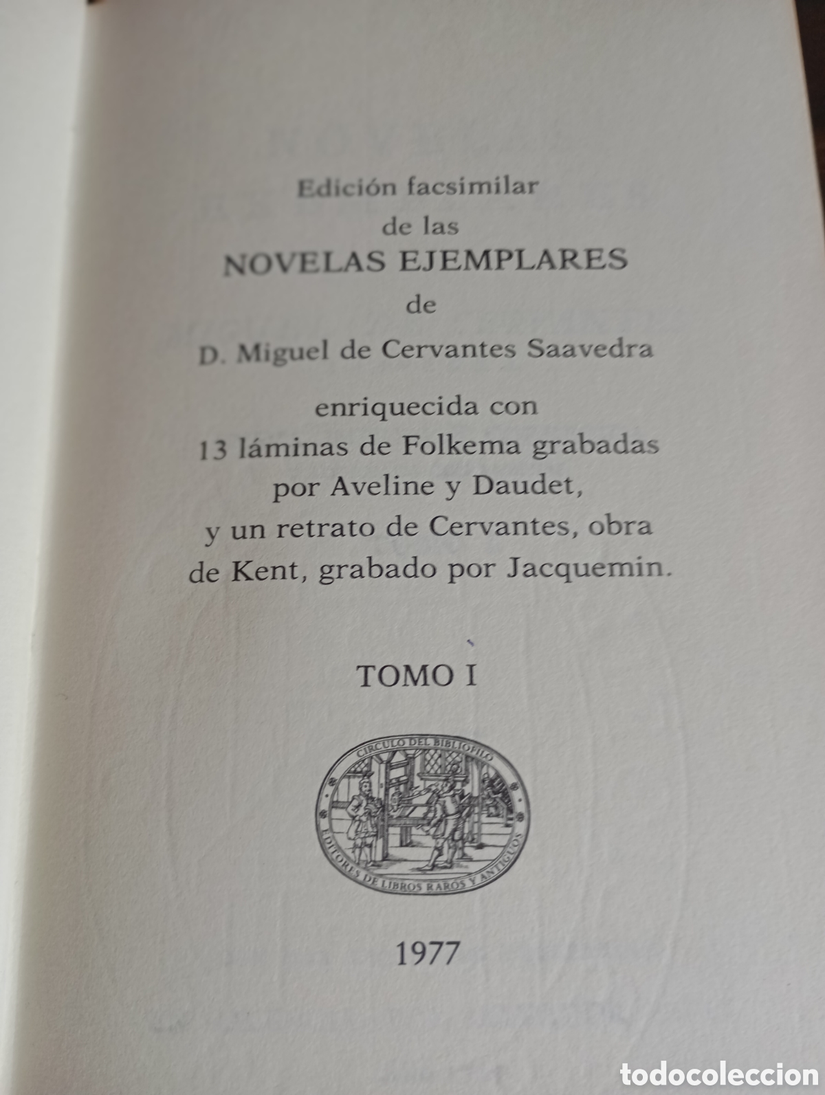 Libros: Libros novelas ejemplares Facs&iacute;mil Miguel de Cervantes - Foto 5