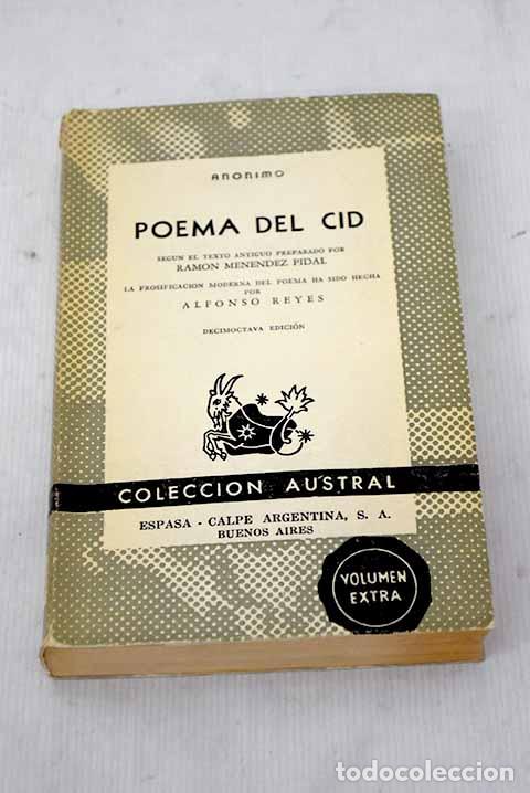 Libros: Poema del Cid: : Espasa-Calpe Argentina. - Foto 1