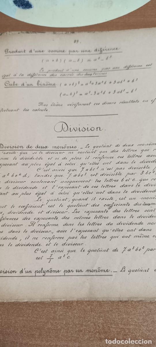 Libros: LIBRO EN FRANCES ESCUELA UNIVERSAL NOCIONES B&Aacute;SICAS DE MATEM&Aacute;TICAS, A&Ntilde;OS 50, PARIS - Foto 4