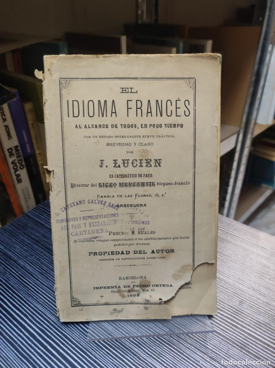 Libros: EL IDIOMA J. FRANCES LUCIEN 1899 - Foto 1