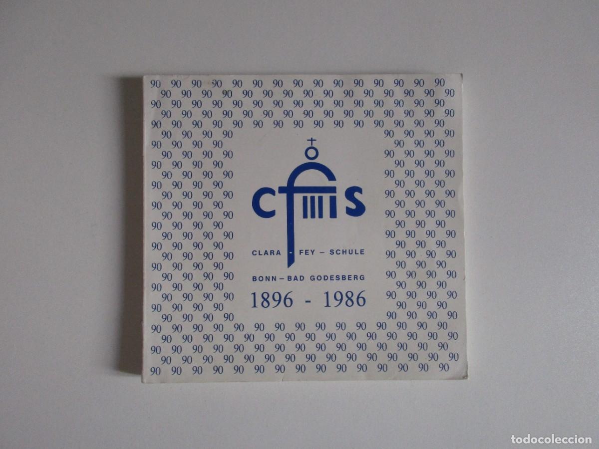 Libros: CLARA FEY SCHULE - BONN - BAD GODESBERG 1896 -1986