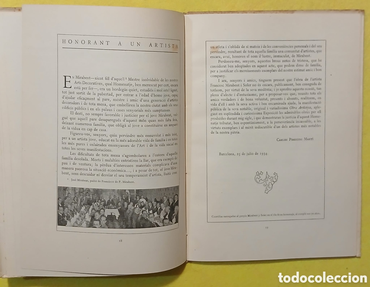 Libros: De la vida y Obras F. Mirabent y Soler - Foto 2