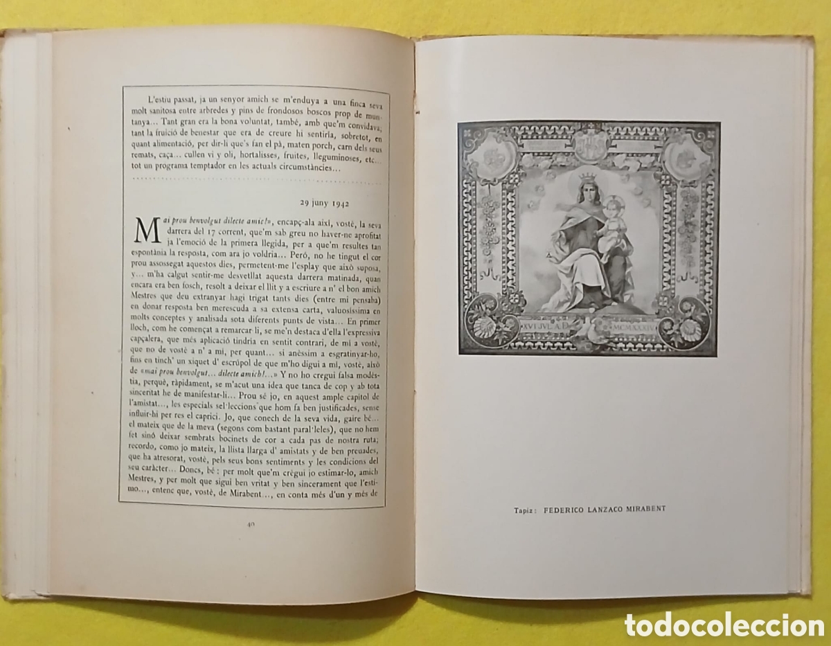 Libros: De la vida y Obras F. Mirabent y Soler - Foto 3