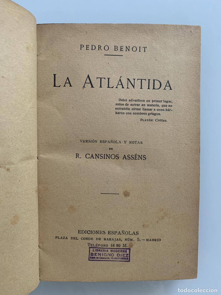 Libros: LA ATL&Aacute;NTIDA - Pedro Benoit - Foto 3