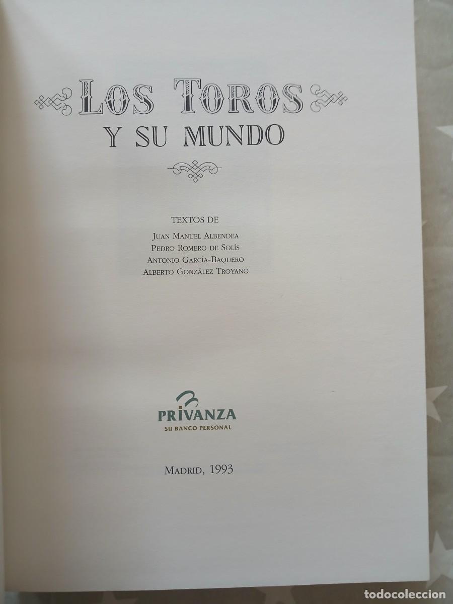 Libros: TOROS Y SU MUNDO LIBRO EN MUY BUEN ESTADO - Foto 4