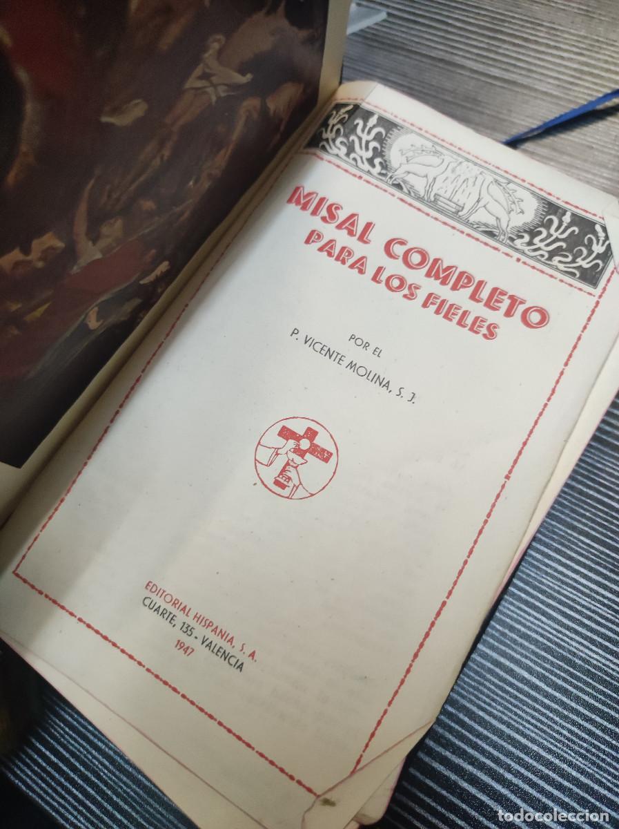 Libros: MISAL COMPLETO V. MOLINA - Foto 2