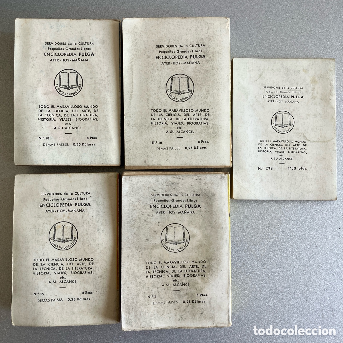 Libros: Lote 5 mini tomos Enciclopedia Pulga - Foto 3