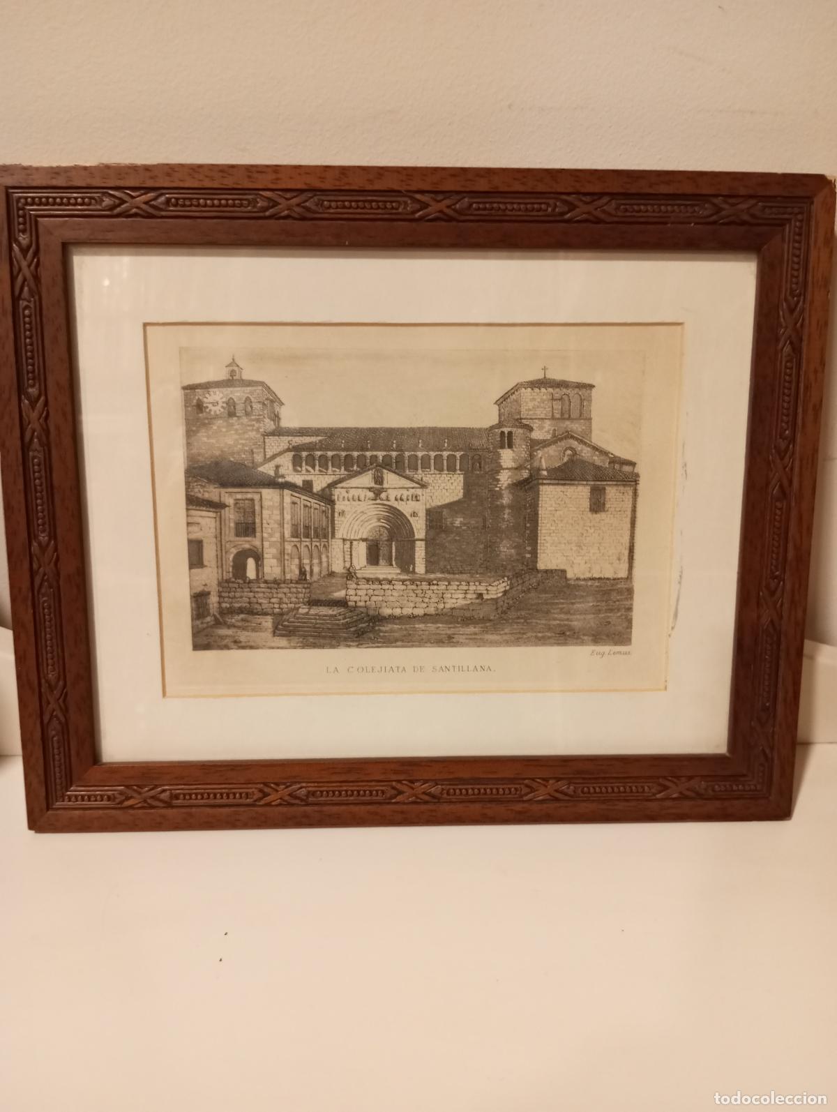 Libros: LA COLEGIATA DE SANTILLANA DEL MAR (Cuadro) - Lemus, Eug. - Foto 1