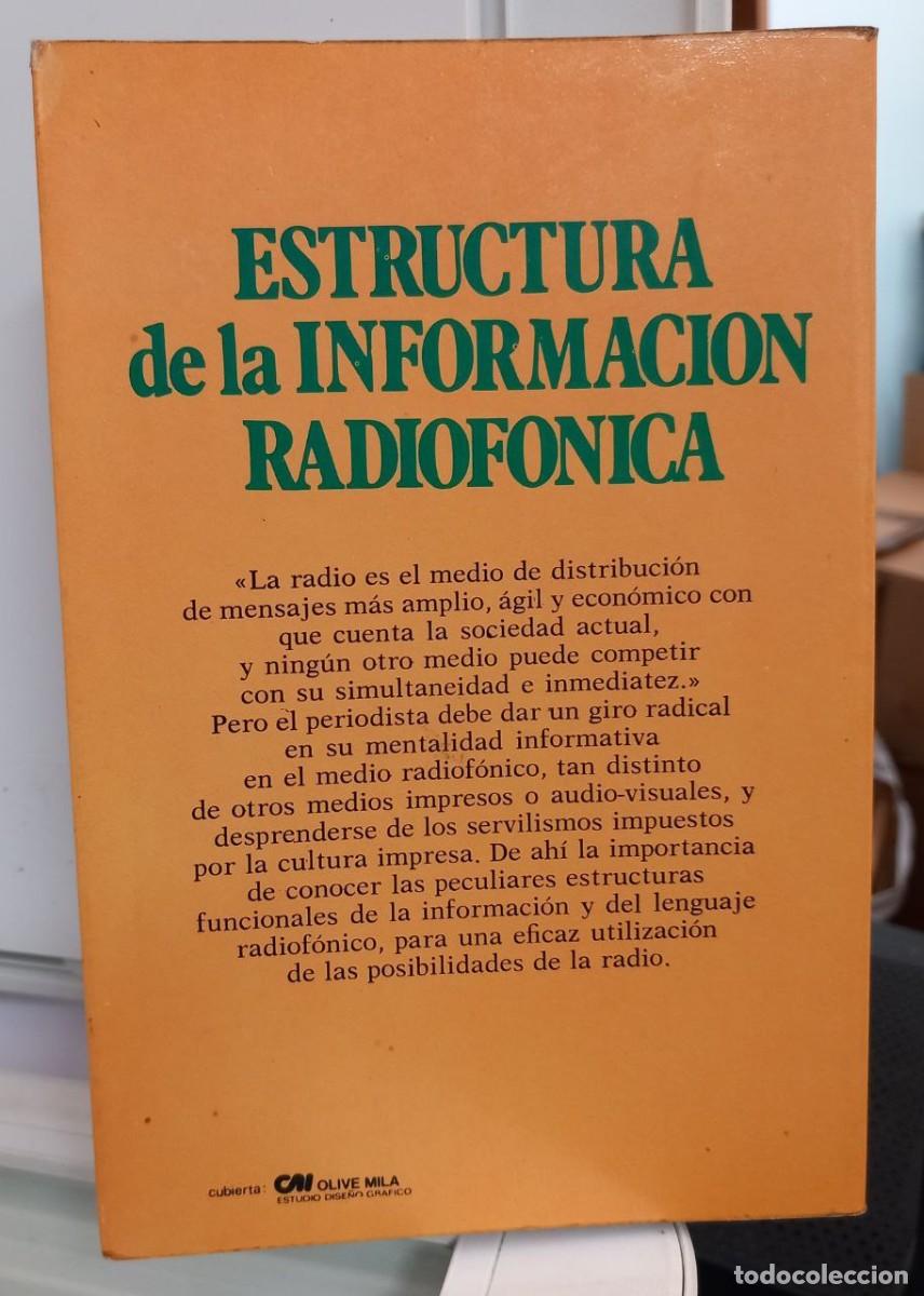 Libros: Estructura de la informaci&oacute;n radiof&oacute;nica. - PRADO, E.: - Foto 2