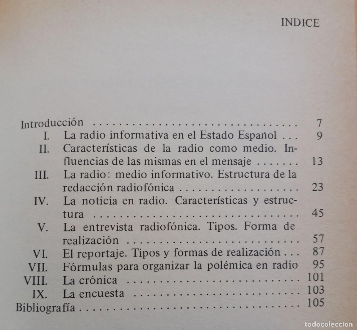 Libros: Estructura de la informaci&oacute;n radiof&oacute;nica. - PRADO, E.: - Foto 3