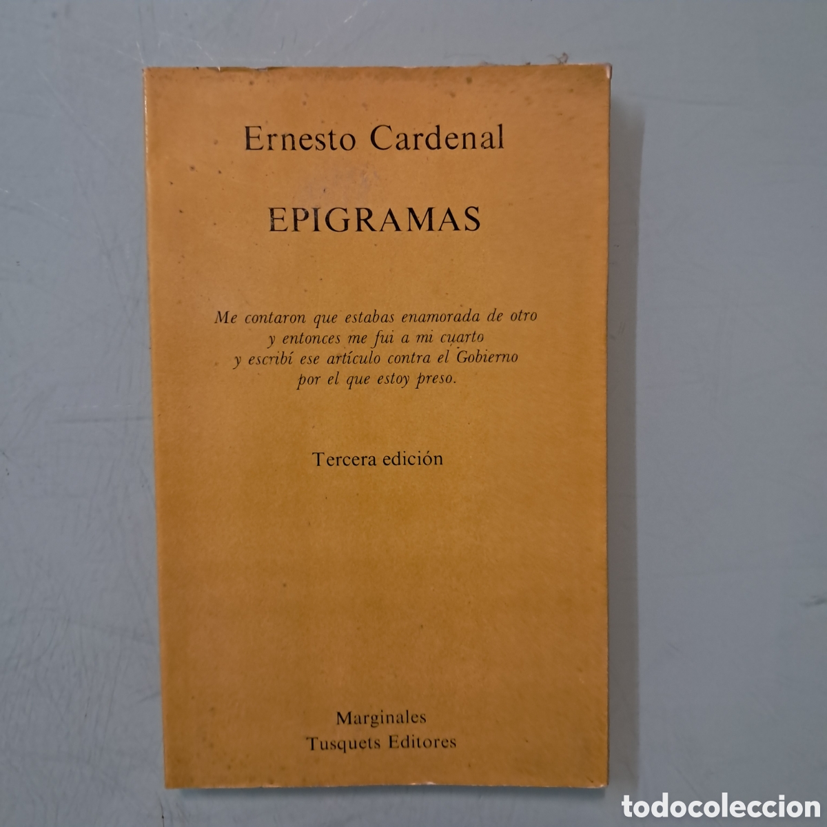 Libros: Ernesto Cardenal, Ep&iacute;gramas, Tusquets - Foto 1