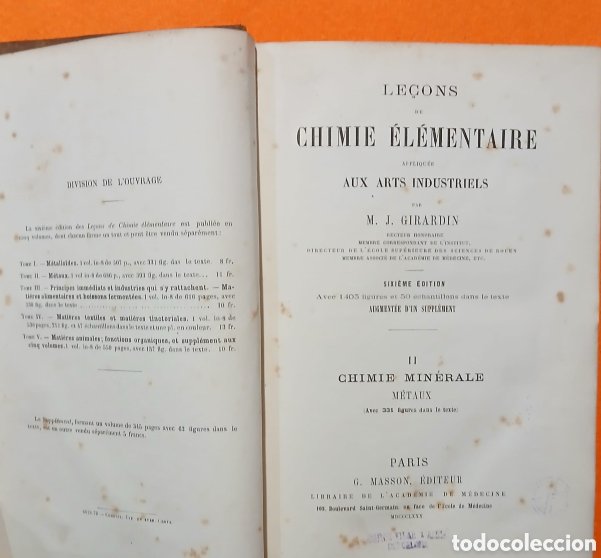 Libros: Le&ccedil;ons de chimie &eacute;l&eacute;mentaire - Foto 2