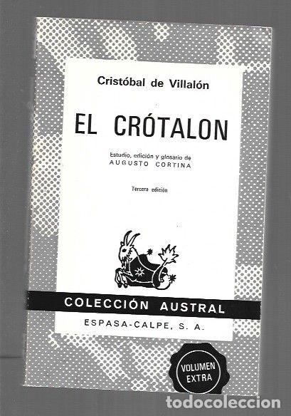 Libros: CROTALON - EL - VILLALON, CRISTOBAL DE - Foto 1
