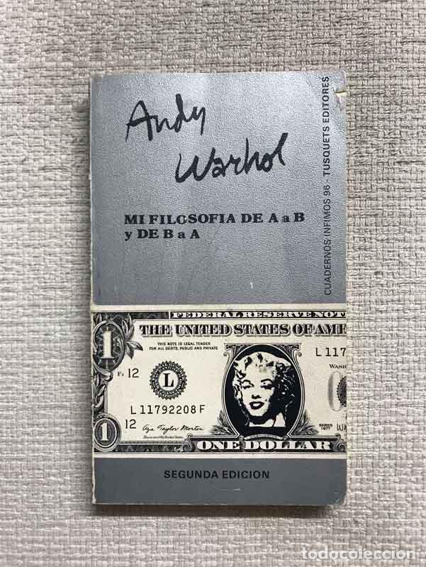 Libros: Mi filosof&iacute;a de A a B y de B a A - Andy Warhol - Foto 1
