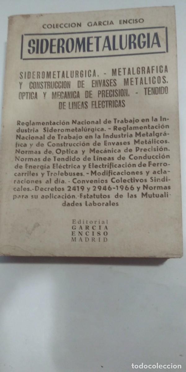 Libros: Siderometalurgia Colecci&oacute;n Garc&iacute;a Enciso - Foto 1