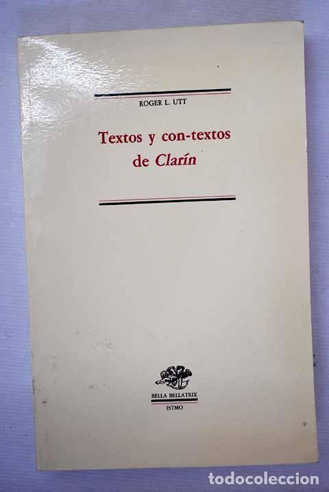 Libros: Textos y con-textos de Clar&iacute;n.- Utt, Roger - Foto 1