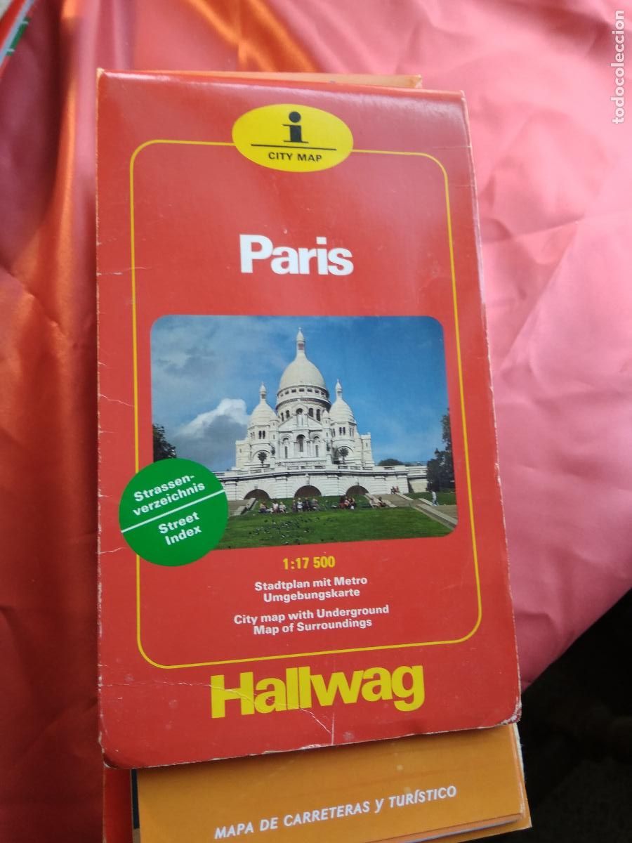 Libros: Hallwag city map Paris GUIA.527 - Foto 1