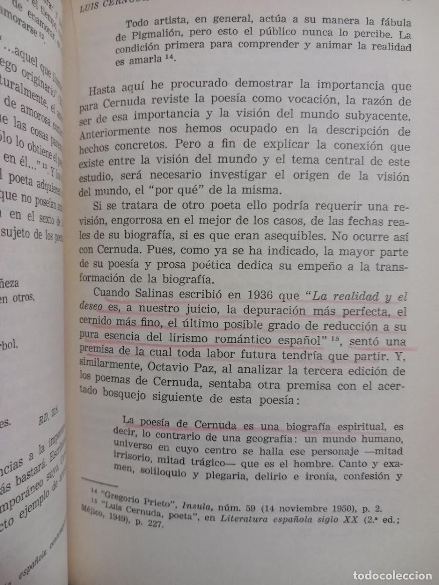 Libros: Luis Cernuda. El poeta en su leyenda. - SILVER, Philip: - Foto 7