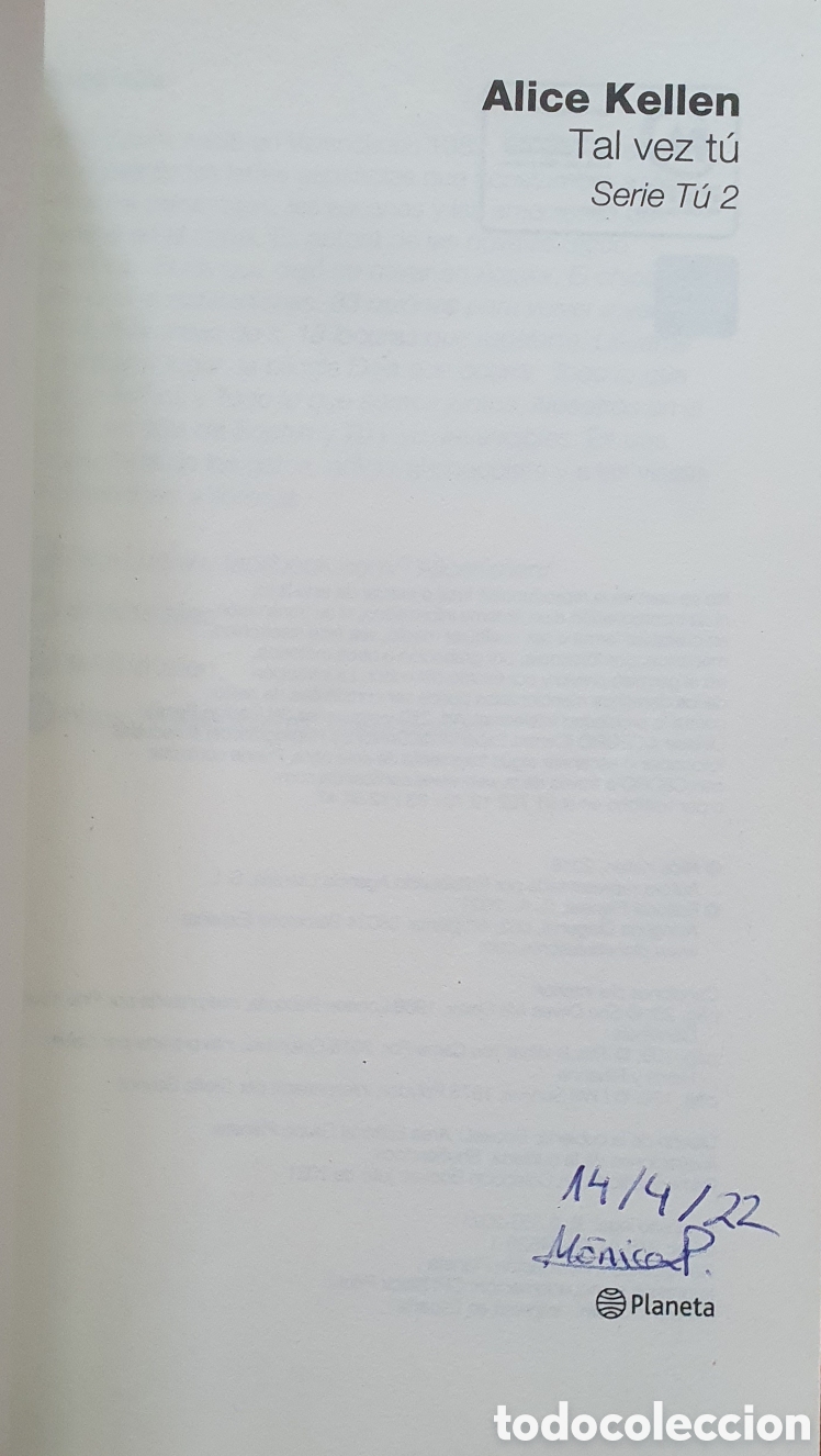 Libros: Tal Vez T&uacute; � Booket - Alice Kellen - Foto 3