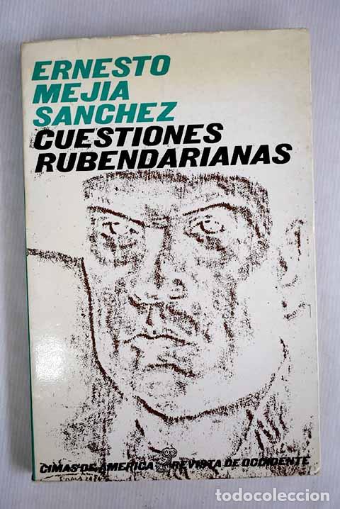Libros: Cuestiones rubendarianas.- Mej&iacute;a S&aacute;nchez, Ernesto - Foto 1