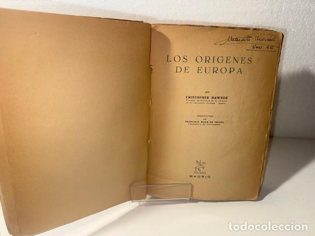 Libros: LOS ORIGENES DE EUROPA CHRISTOPHER DAWSON 1945 - Foto 2
