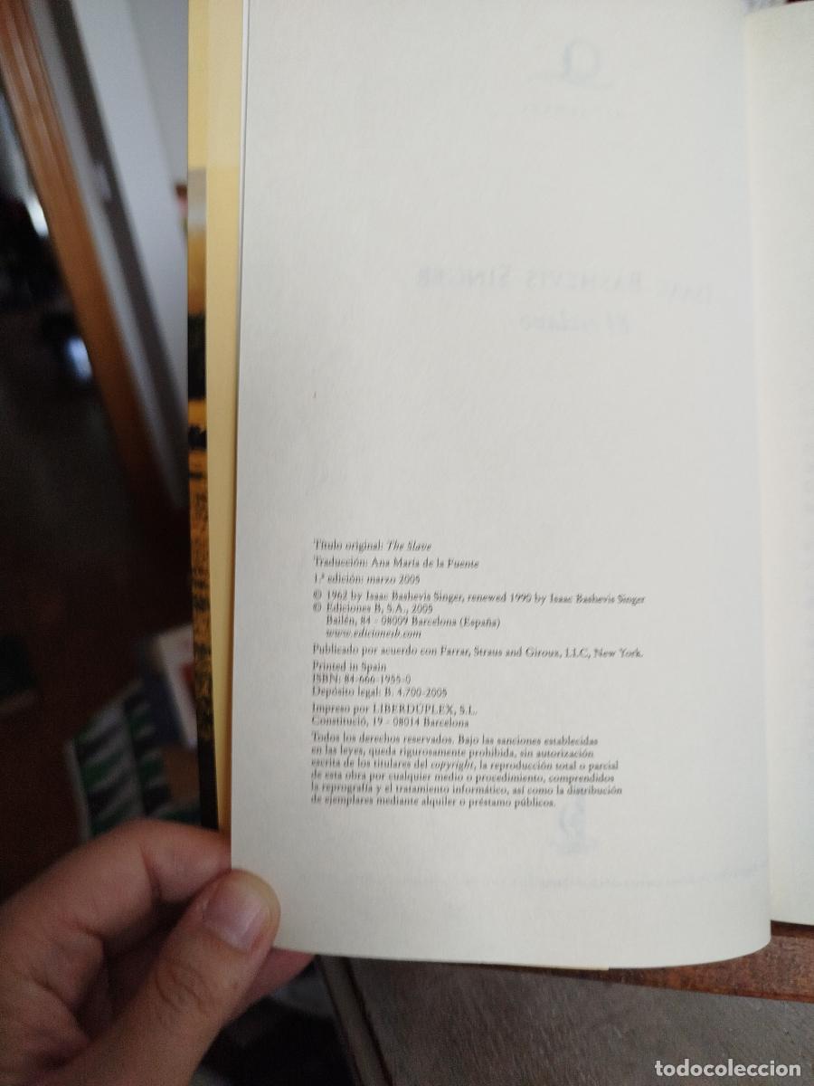 Libros: El esclavo - Singer, Isaac Bashevis - Foto 5