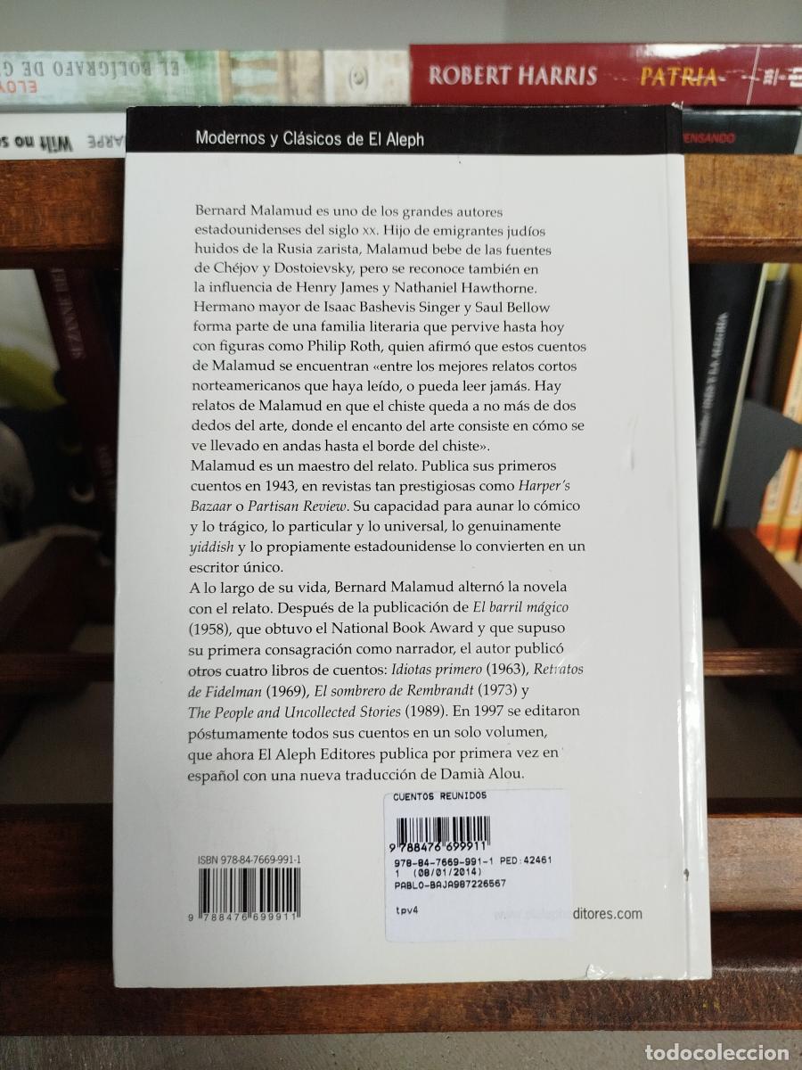 Libros: Cuentos reunidos - Malamud, Bernard (1914-1986) - Foto 2