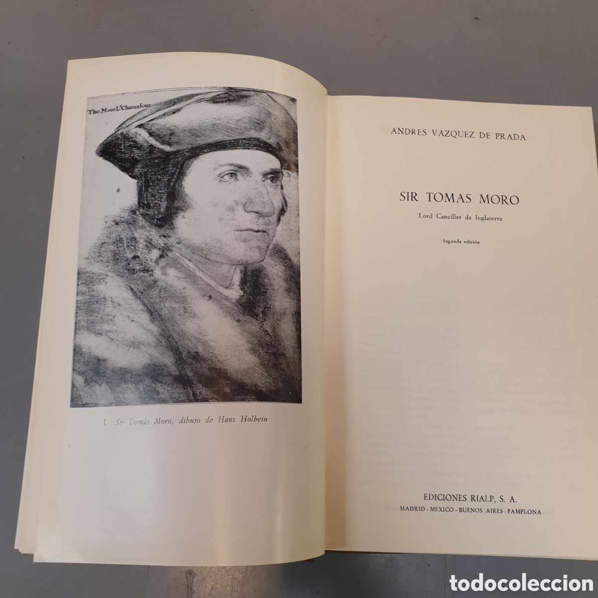 Libros: SIR TOMAS MORO ANDRES V&Aacute;ZQUEZ DE PRADA - Foto 2
