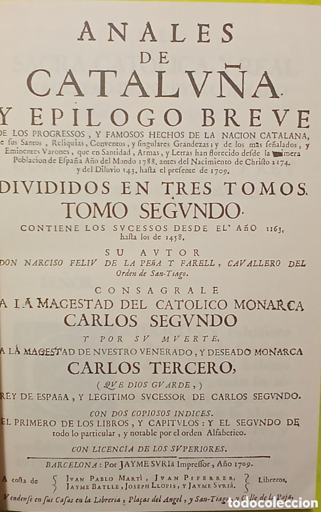 Libros: Anales de Catalu&ntilde;a............ - Foto 2