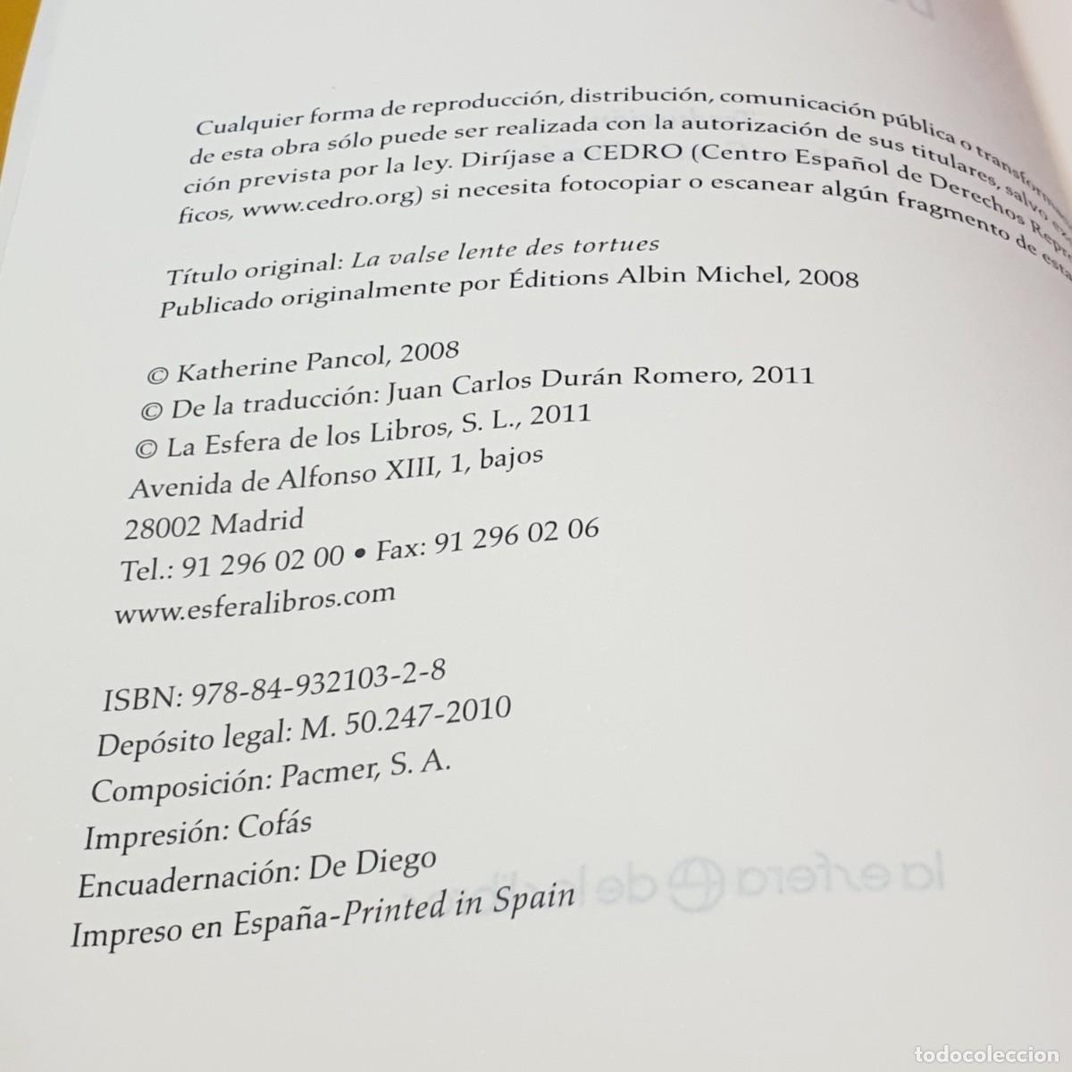Libros: LIBRO-EL VALS LENTO DE LAS TORTUGAS-KATHERINE PANCOL. - Foto 11
