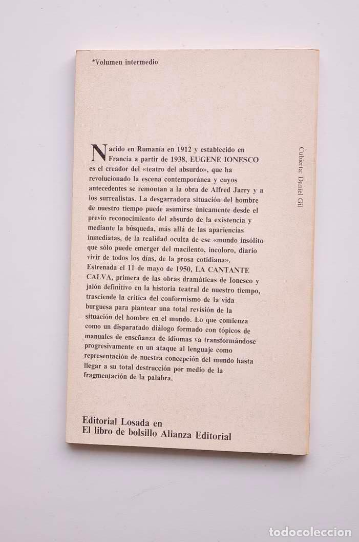 Libros: La cantante calva. Antipieza - IONESCO, Eug&egrave;ne - Foto 3