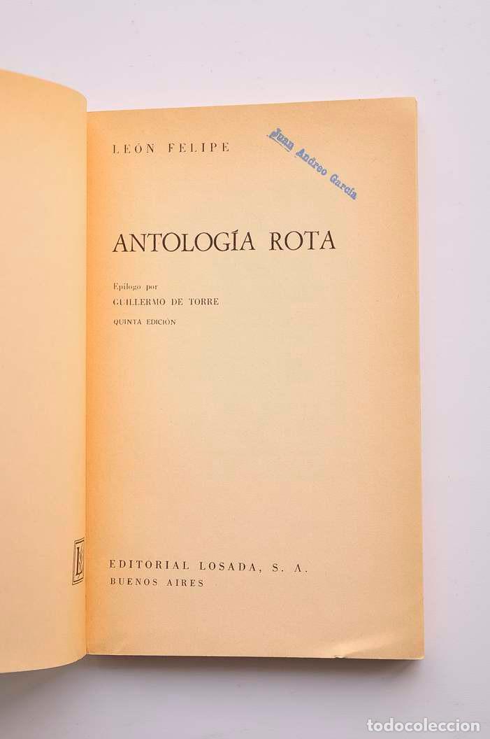 Libros: Antolog&iacute;a rota - FELIPE, Le&oacute;n - Foto 2