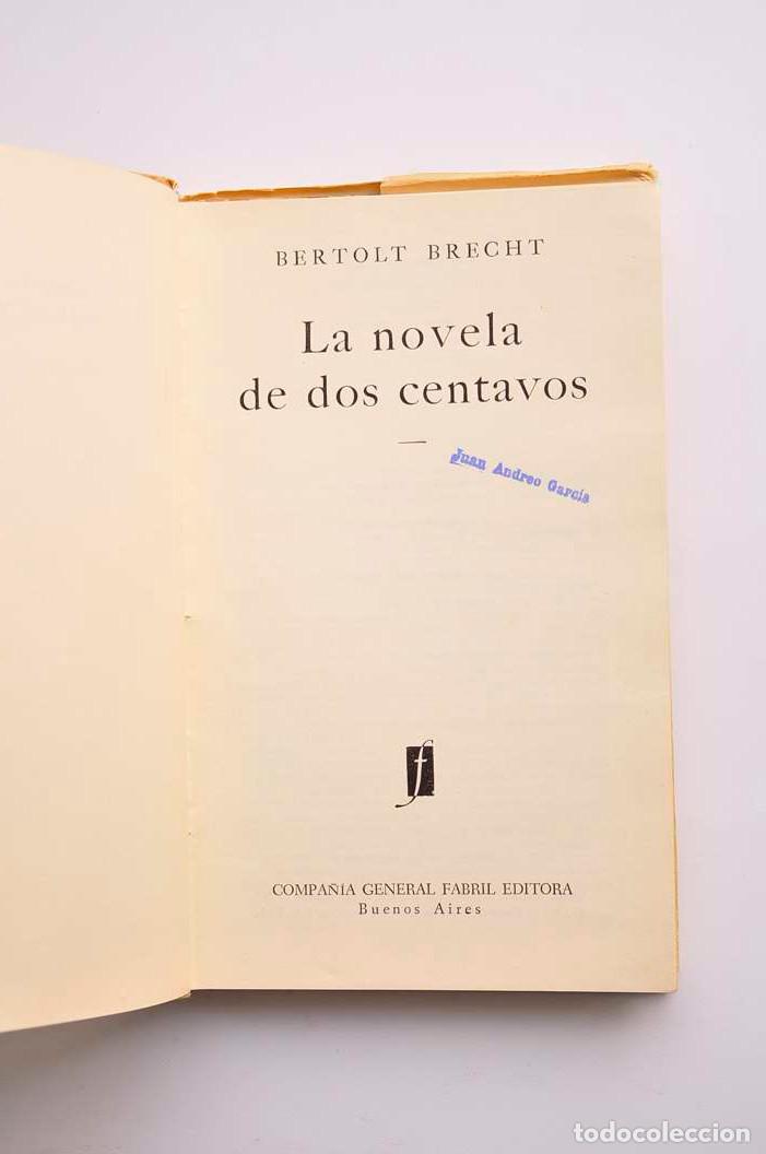 Libros: La novela de dos centavos - BRECHT, Bertolt - Foto 4