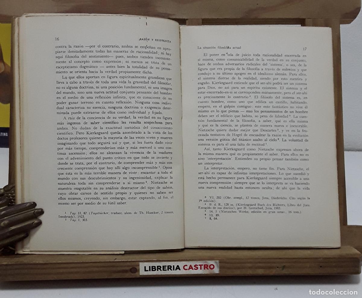 Libros: Raz&oacute;n y existencia. Cinco lecciones - Karl Jaspers. - Foto 2