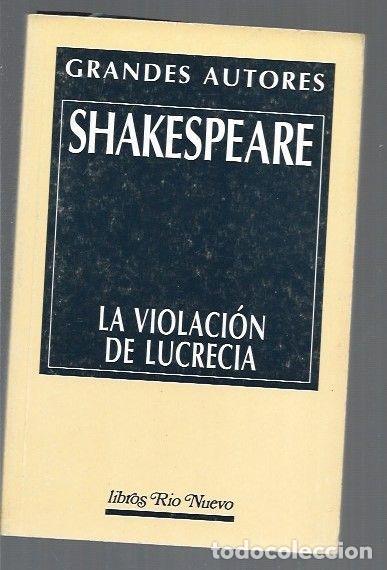 Libros: VIOLACION DE LUCRECIA - LA - SHAKESPEARE, WILLIAM - Foto 1