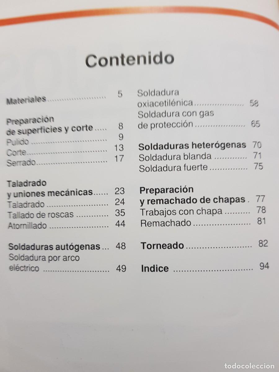 Libros: IMPECABLE - TRABAJOS EN METAL - OTTO MAIER - ED. CEAC (ILUST) - Foto 4