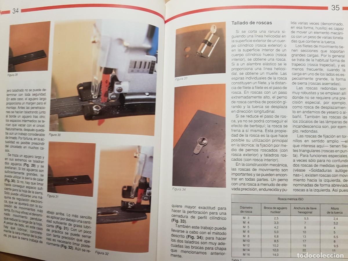 Libros: IMPECABLE - TRABAJOS EN METAL - OTTO MAIER - ED. CEAC (ILUST) - Foto 9