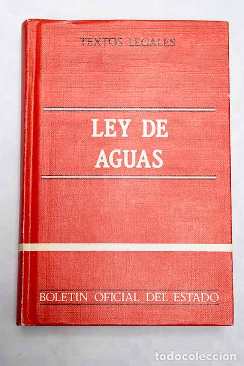 Libros: Ley de aguas: : Bolet&iacute;n Oficial del Estado. - Foto 1