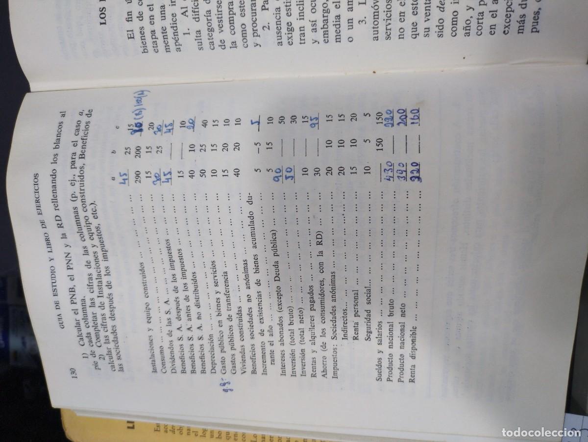 Libros: CURSO DE ECONOM&Iacute;A MODERNA GU&Iacute;A DE ESTUDIO Y LIBRO DE EJERCICIOS 1964 P. A. SAMUELSON 3&ordf; ED. AGUILAR - Foto 8