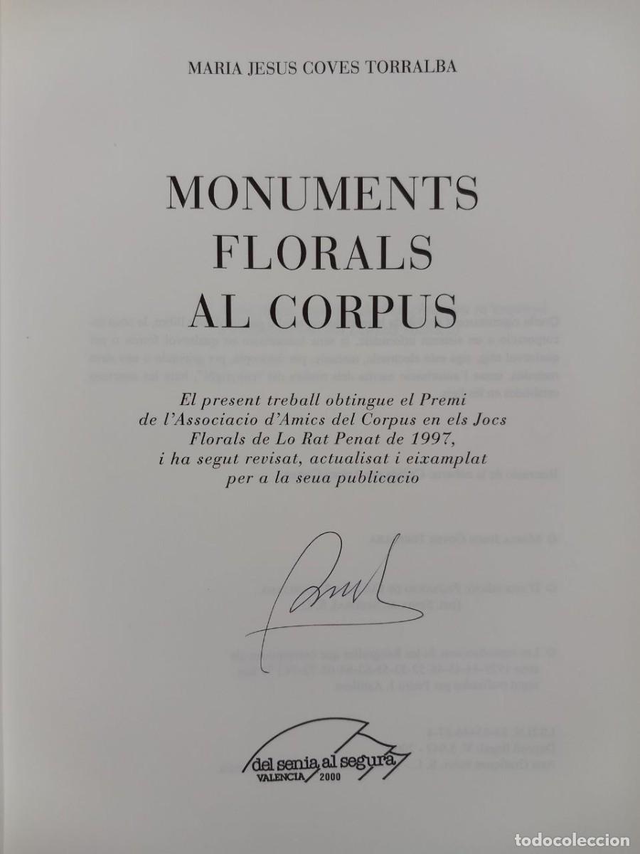 Libros: Monuments florals al Corpus. - COVES TORRALBA, Mar&iacute;a Jes&uacute;s: - Foto 3